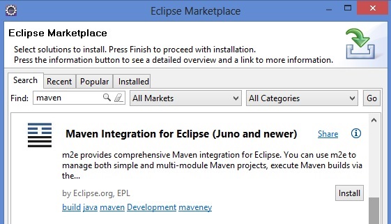 how to install maven in eclipse juno step by step